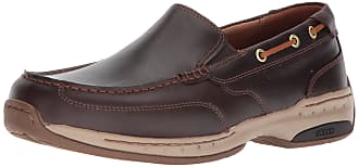 Dunham Mens Waterford Slipon Boat Shoe, tan, 9 Narrow