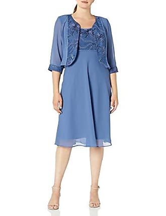 Le Bos Womens Fit & Flare Embroidered Jacket Dress, Amethyst, 12