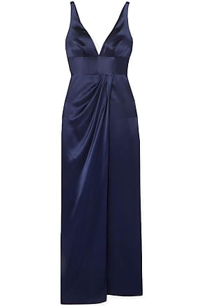 Carmen Marc Valvo Womens Blue One Shoulder Evening Formal Dress Gown 2 BHFO 5199