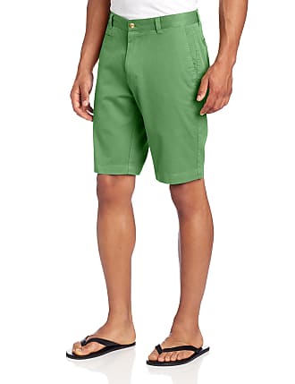 Louis Raphael mens Slim Fit Garment Dye flat front shorts, Grass Green, 40 US