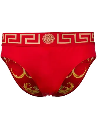 Greca Border Thong Red