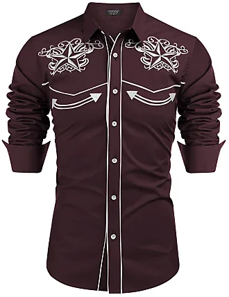 Red Coofandy Long Sleeve Shirts: Shop at $19.99+