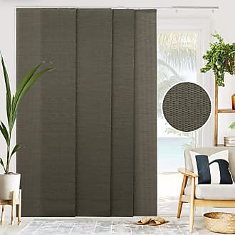 Chicology Vertical Blinds, Room Divider, Door Blinds,Blinds for Sliding Glass Doors, Temporary Wall, Closet Curtain, Room Door, Woven Oolong (Natural Woven) W:4