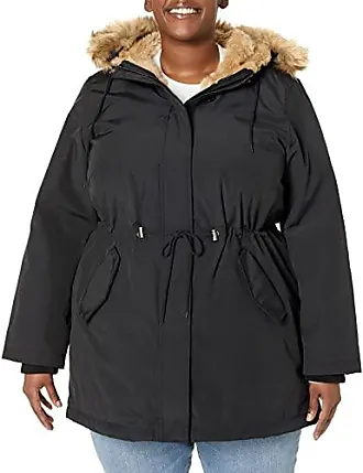 Levi's Women's Size Medium Sherpa Lined Parka Green Jacket Faux Fur Trimmed  Hood