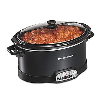 3-Quart Slow Cooker With Dishwasher-Safe Crock & Lid, Matte Black (33231) 