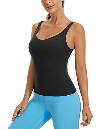 Zecilbo Womens Halter Workout Athletic Activewear Exercise Sleeveless Yoga Tops Black X-Large 