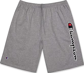 Champion Mens Big and Tall Cotton Jersey Active Shorts with Embroidred Logo 