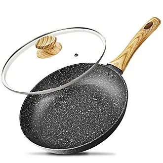 MICHELANGELO 12 Inch Frying Pan with Lid, Hard Anodized Frying Pan, Frying  Pans Nonstick with Lids, 12 Inch Skillets with Lid, Large Frying Pan