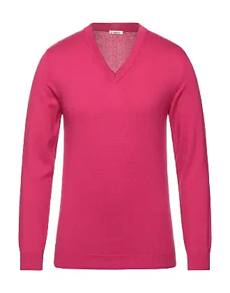 NWT M&S MENS PINK PURE COTTON V NECK SWEATER JUMPER LARGE 43 CHEST 