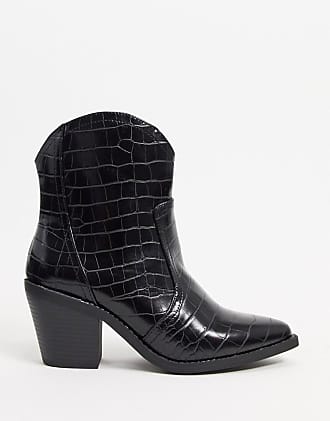 london rebel chunky platform shoes in black croc