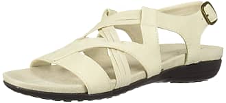 Easy Street Womens Jessica Comfort Sandal, Ivory, 8.5 M US