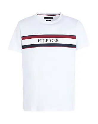 Tommy Hilfiger Women's Long Sleeve Crew Neck Logo Tee, Bright White Multi,  XX-Large : : Fashion
