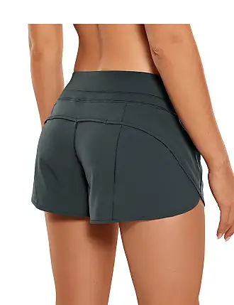CRZ YOGA High Waisted Running Shorts for Women - 2.5'' Liner Gym