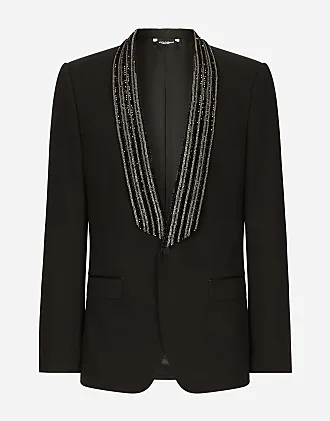 MORDECAI shawl-lapel panelled wrap jacket - Black