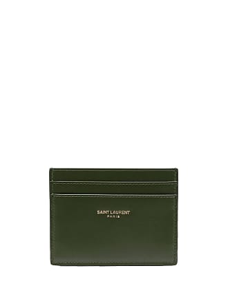 Saint Laurent Green Matelassé Leather Cassandre Card Holder Saint Laurent  Paris