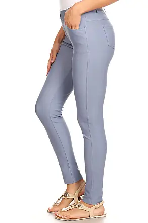 Yelete Legwear High Waist Compression Leggings With French Terry Lining