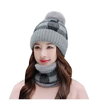 Cappelli da equitazione invernali da uomo Berretti a maglia Cappelli da  baseball Uomini Donne Lana Sciarpa Caps Set Antivento Caldo Passamontagna  Maschera Bonnet