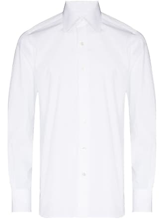 Tom Ford poplin buttoned shirt - men - Cotton - 38 - White