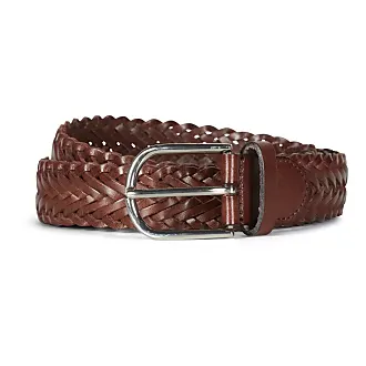 Brown Woven-leather belt, Anderson's