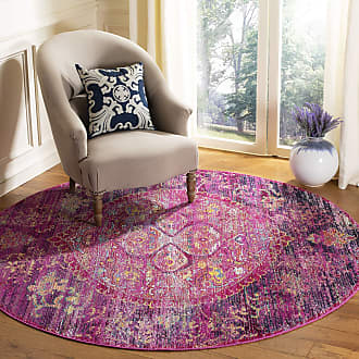 Round Area Rugs 3 Ft Diameter Violet Lavender Drops Water Aroma Oil Carpet Non-Shedding Dining Room Entryway Foyer Living Room Bedroom Area Rug 