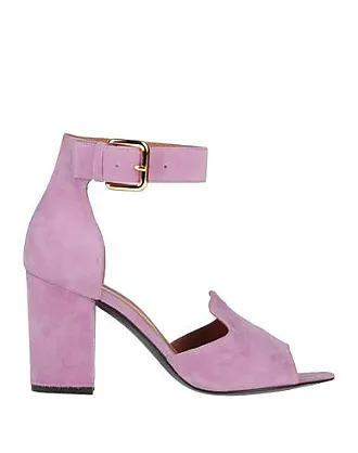 Women's Purple Strappy Heeled Sandals - up to −82%