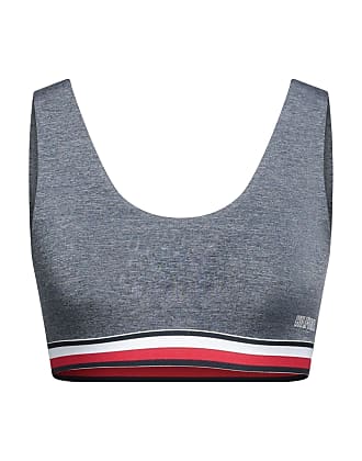 Tommy Hilfiger Women's Low Impact Monogram Sports Bra Red Size