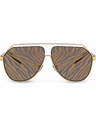 Dolce & Gabbana Eyewear monogram-arm butterfly-frame Sunglasses