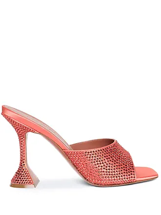 BY FAR open toe 95mm heeled mules - Pink