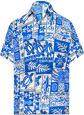 LA LEELA Women's Plus Size Hawaiian Shirt Beach Aloha Party Camp