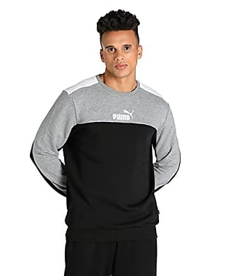 Herren Bekleidung Pullover und Strickware Rundhals Pullover PUMA Sportsweatshirt in Schwarz für Herren 