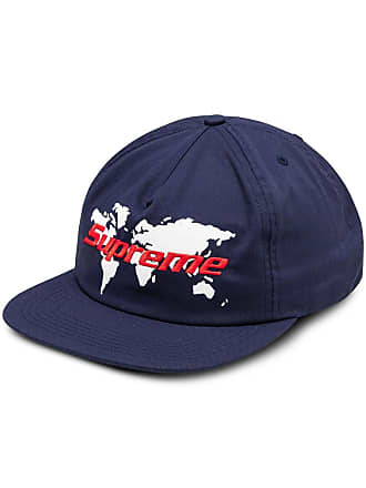 Supreme New York Box Logo Grey Black Washed Linen Camp Hat SS19