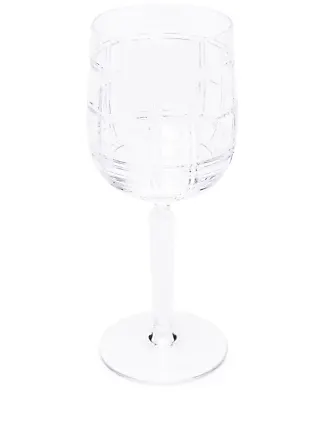 Hudson Plaid Red Wine Glass