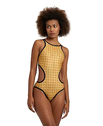 Lucky Brand Women's Standard Golden Wave One Piece Swimsuit-Lace Front Tie,  Adjustable Straps, Bathing Suits