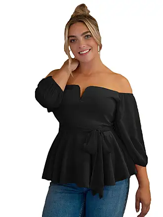 gakvbuo Clearance Items All 2022!Off Shoulder Tops For Women Sexy Casual  Plus Size Shirts For Women Half Batwing Sleeve Metal Strap Blouse Printed  And Solid Loose Polluer Tops Sweaters For Women 