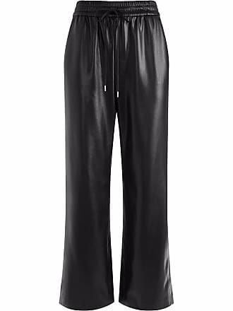 Alice & Olivia Benny faux-leather wide-leg trousers - women - Polyurethane - S - Black