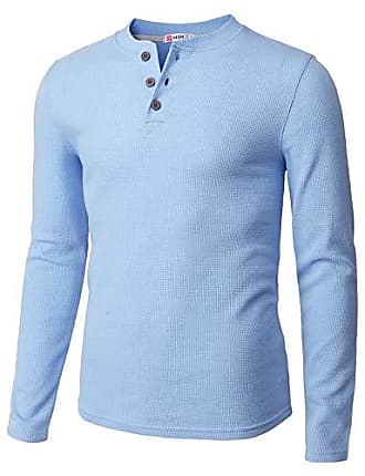 DFM Hamburg Longsleeve blau meliert Casual-Look Mode Shirts Longsleeves 