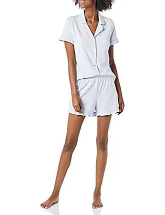 Essentials Women's Cotton Modal Long-Sleeve Shirt and Full-Length  Bottom Pajama Set (Available in Plus Size)