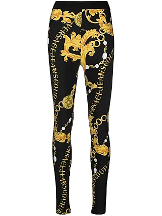 Versace Jeans Couture Rhinestone-embellished leggings, Women's Clothing