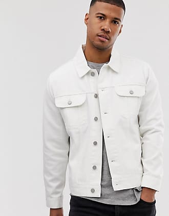 white denim jacket men