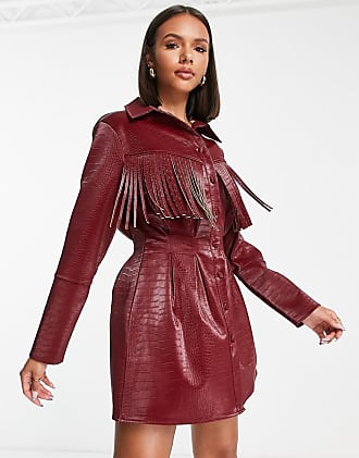 Taglia: XS Miinto Donna Abbigliamento Vestiti Vestiti estivi Donna Check Silk Mini-Dress Rosso 