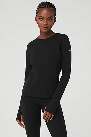 ALO Yoga Athlet Black Short Sleeve Net Jersey Women Sz XS Fishnet Top Shirt  Tee