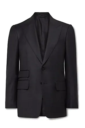 TOM FORD Shelton Slim-Fit Cotton and Silk-Blend Suit Trousers for