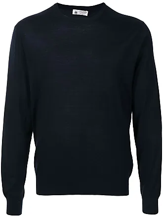 Colombo high-neck ribbed-knit jumper - Blue