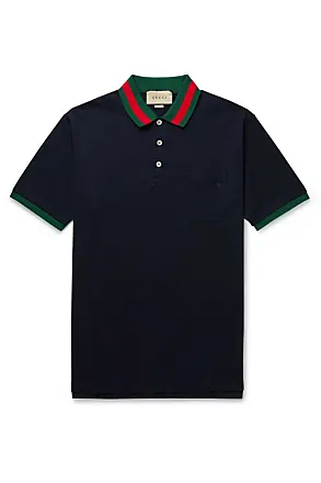 Gucci Green Cotton Pique Bee Embroidered Polo T-Shirt M Gucci