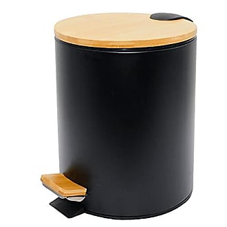 ABS Cubo con asa para Cubo de Basura automático cilíndrico Color Negro Kitchen Move 108 42 L 