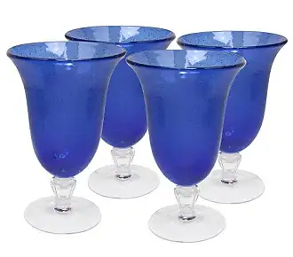 Bormioli Rocco Bahia Champagne Glasses | Stunning Blue and Green Footed  Goblets | Italian Glassware Set of *6* | Mermaid Glasses | Italy