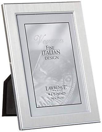 Lawrence 6x4 Silver Metal Paw Print Picture Frame