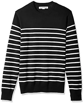 Essentials Men's Long-Sleeve Soft Touch Waffle Stitch Crewneck  Sweater, Black, X-Small : : Clothing, Shoes & Accessories