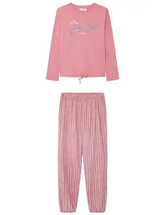Coffret pyjama velours Stitch rose clair femme