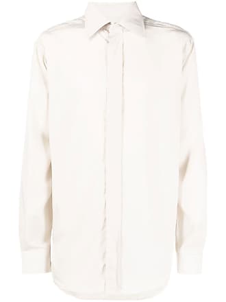 Tom Ford long sleeve shirt - men - Lyocell/Silk - 39 - Neutrals